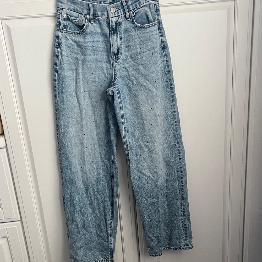 American Eagle Outfitters Light Wash Straight Leg Jeans